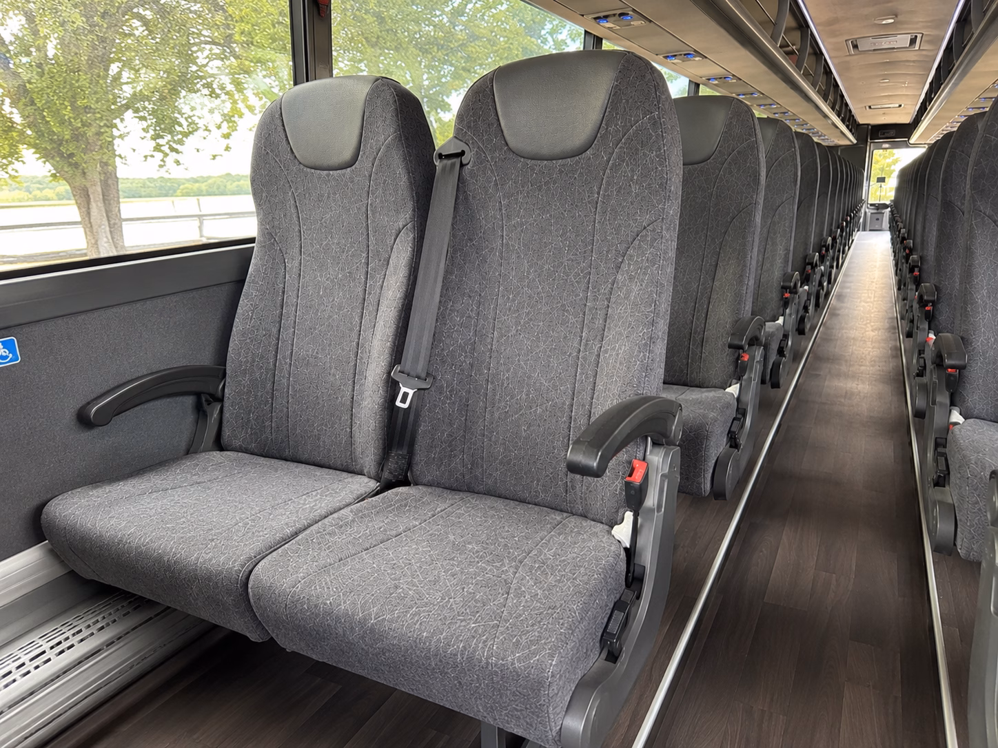 allen airport transportation onboard seating