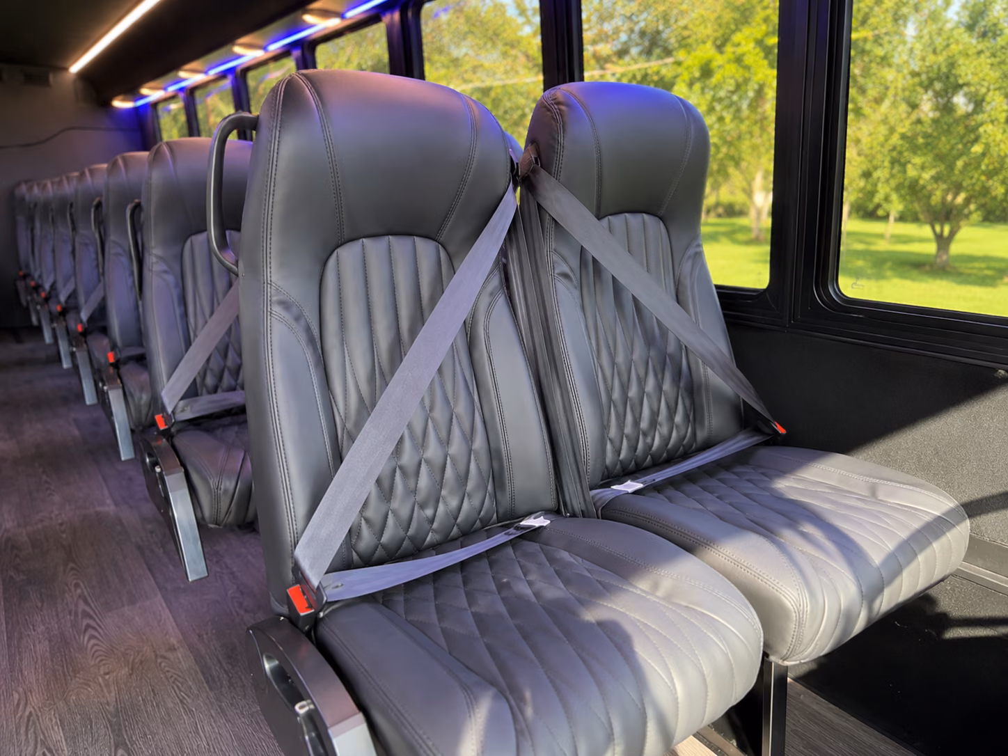 allen private event transportation onboard seating